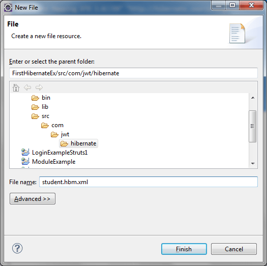 Hibernate Example in Eclipse Java  Tutor