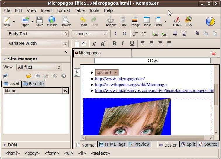 Html Wysiwyg Editor Linux WYSIWYG Editors
