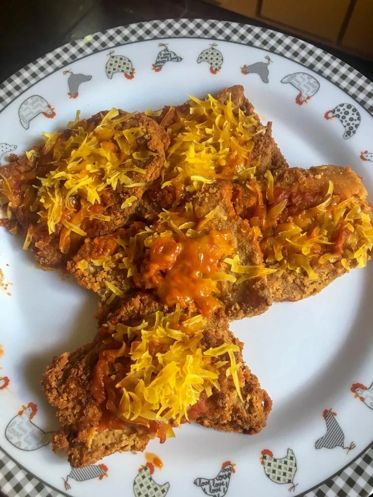 "Bife" de soja à parmegiana Veganize, já!
