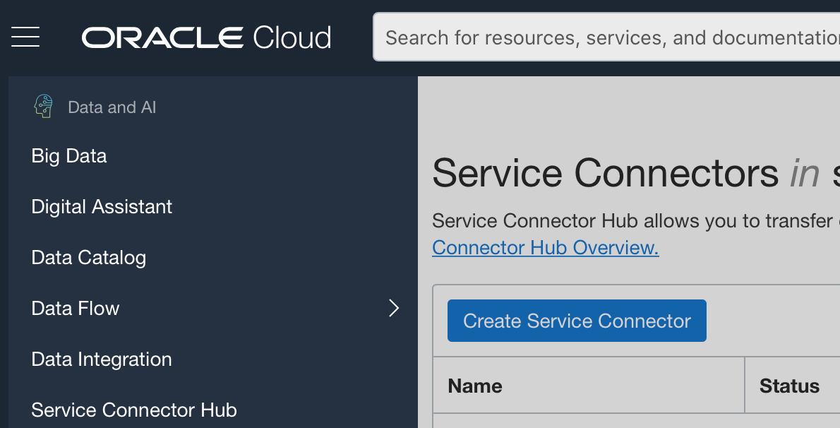 OCI Service Connector Hub Use Case Example approaching off the bow