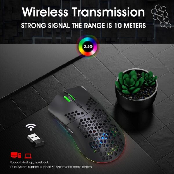 Ergonomic Bluetooth Wireless Gaming Computer Mouse