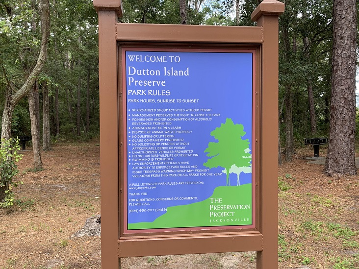 Hiking Trails Jacksonville, Florida Dutton Island Preserve II