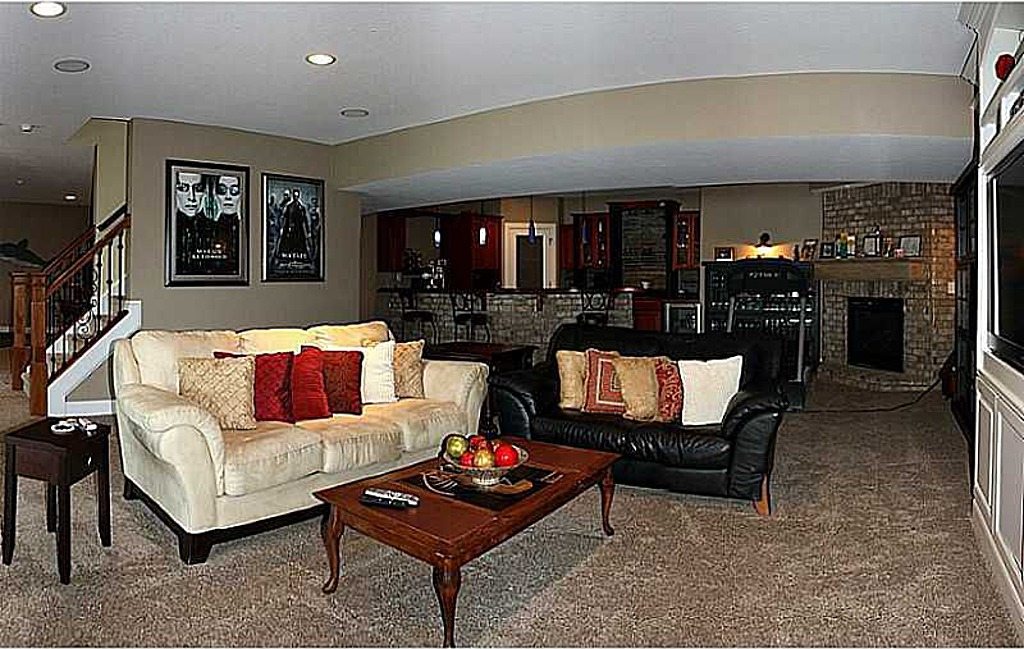 three story house with walkout basement at Geist JA Yancey