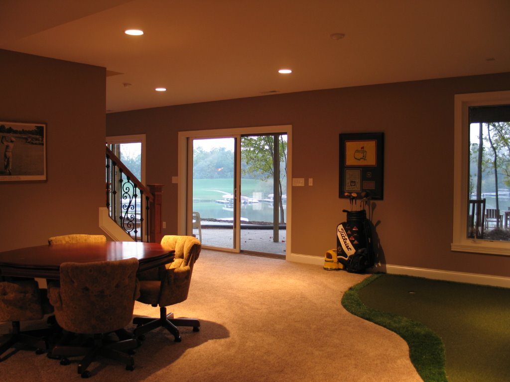 three story house with walkout basement at Geist JA Yancey