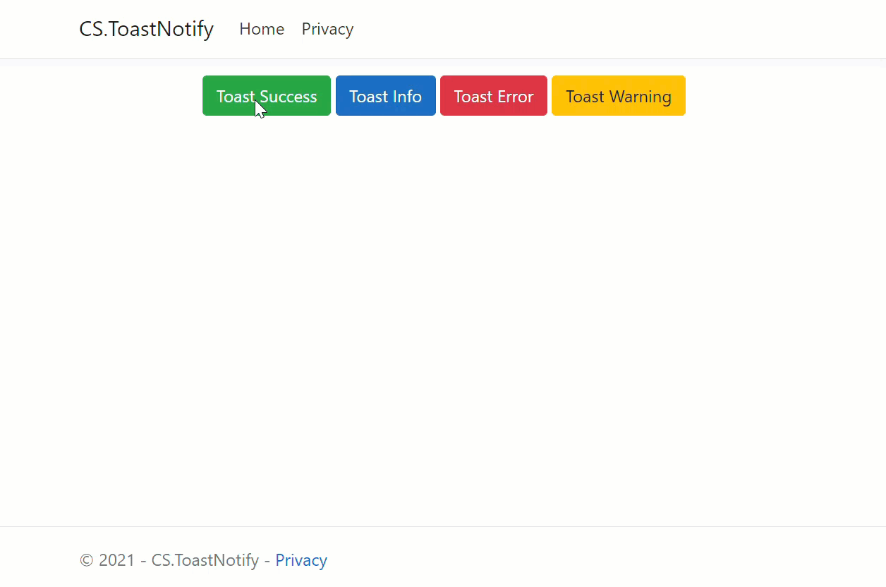 Toast Notifications in Core Jayant Tripathy
