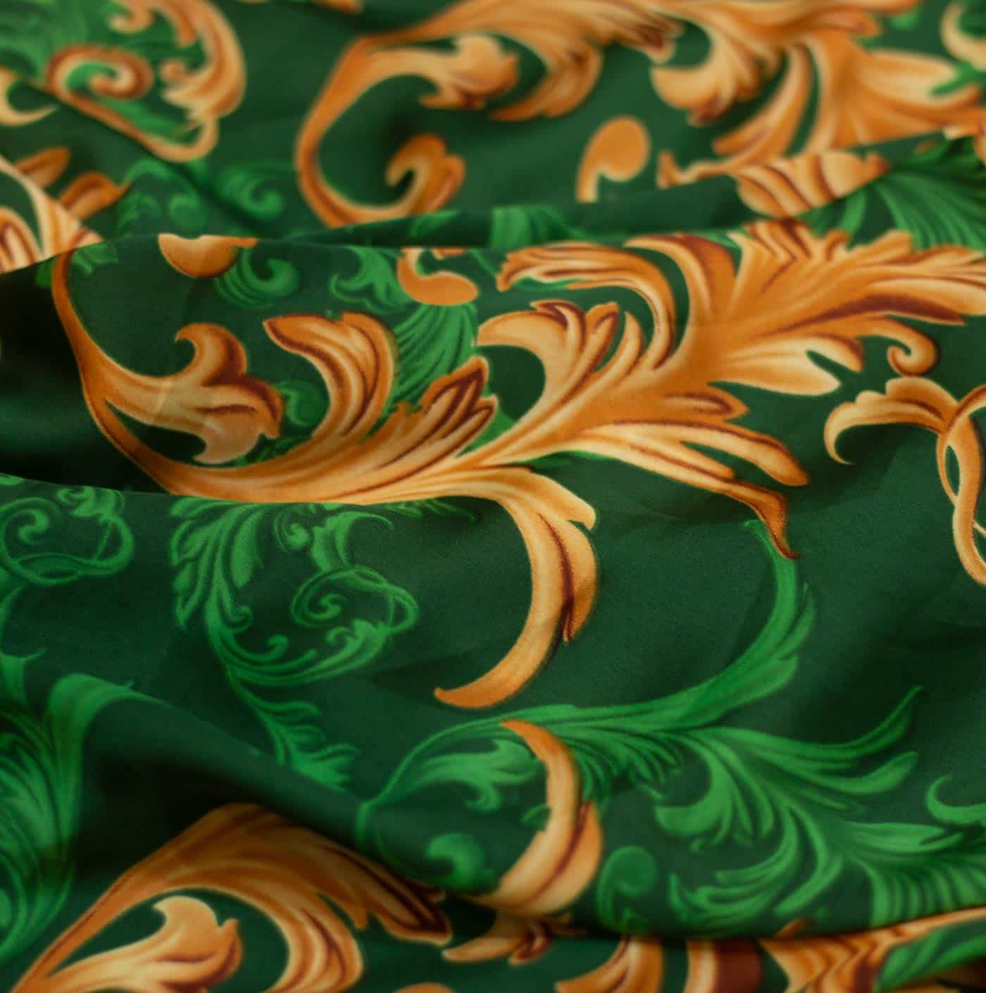 Green Gold printed silk Buy silk fabric online in Nigeria JayBecks
