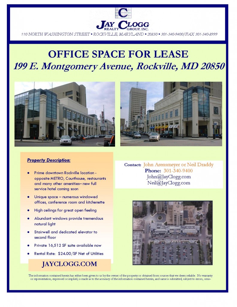 199EMontgomOffice Jay Clogg Realty Group Commercial Real Estate