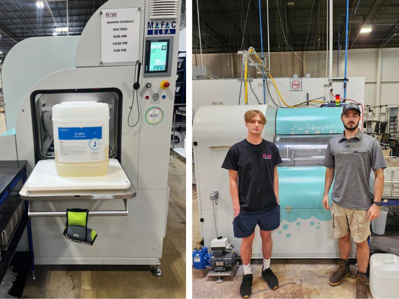 R+W America Parts Cleaning Case Study Ensuring the Entire Parts