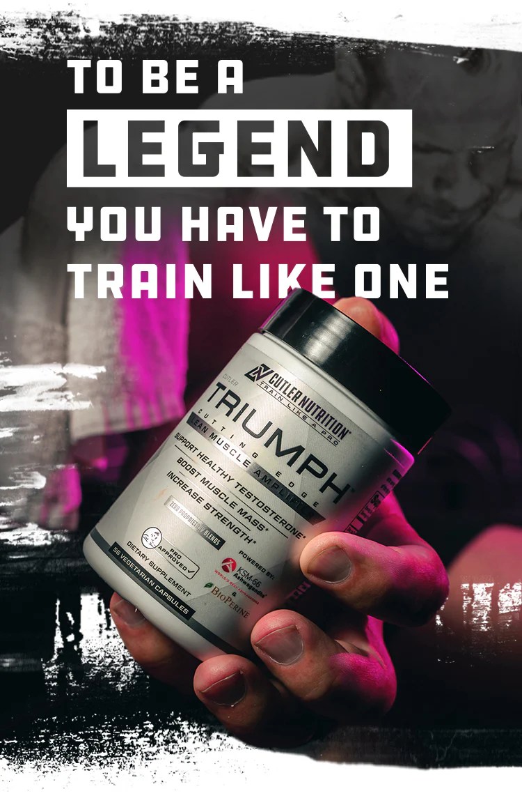 TRIUMPH Jay Cutler Natural Testosterone Booster with KSM66 and DIM