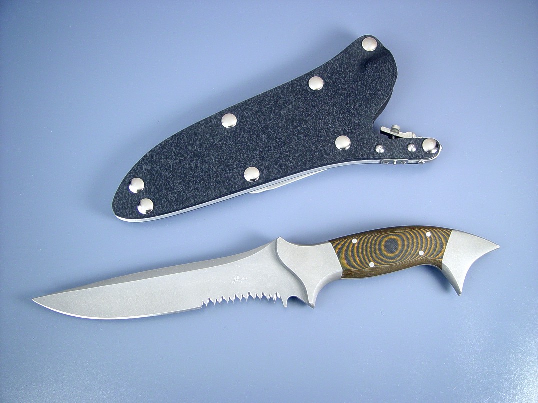 "Halius" fine handmade tactical combat knife by Jay Fisher