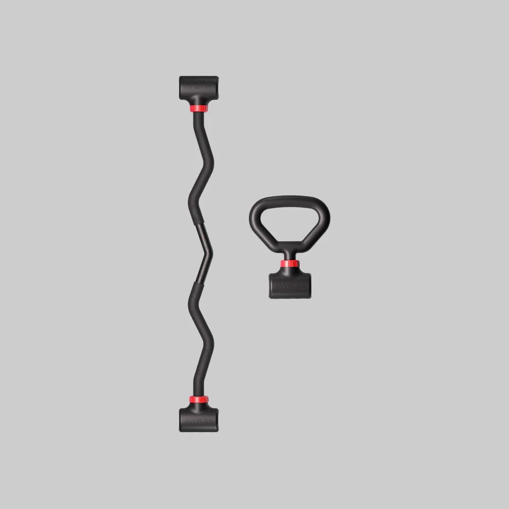Hyperbell Bundle EZ Curl, Kettlebell Jayflex Fitness