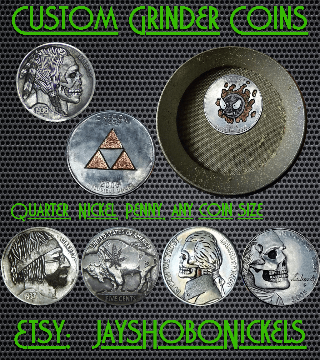 Custom Grinder Coins by JayHobo