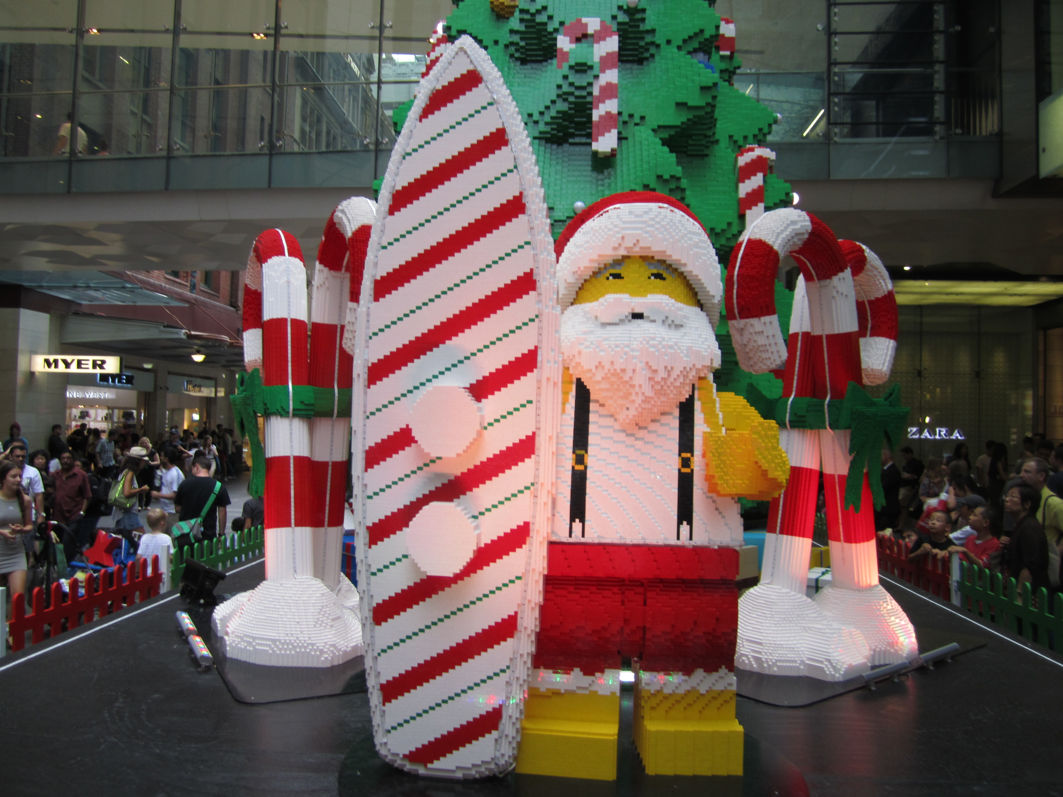The Massive LEGO Christmas Tree at Westfield Sydney Jay's Brick Blog