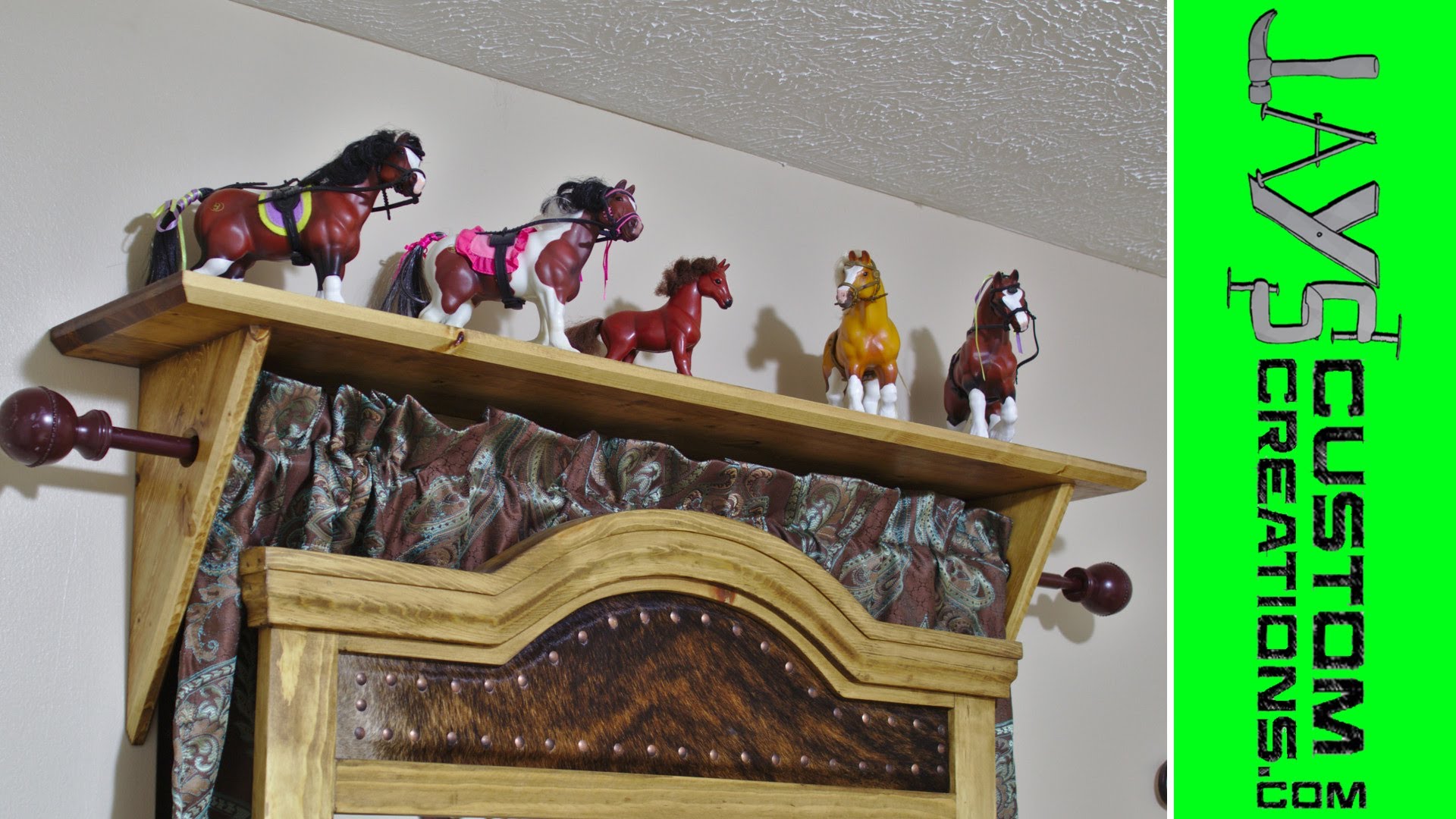 How To Make A Curtain Rod Shelf Jays Custom Creations