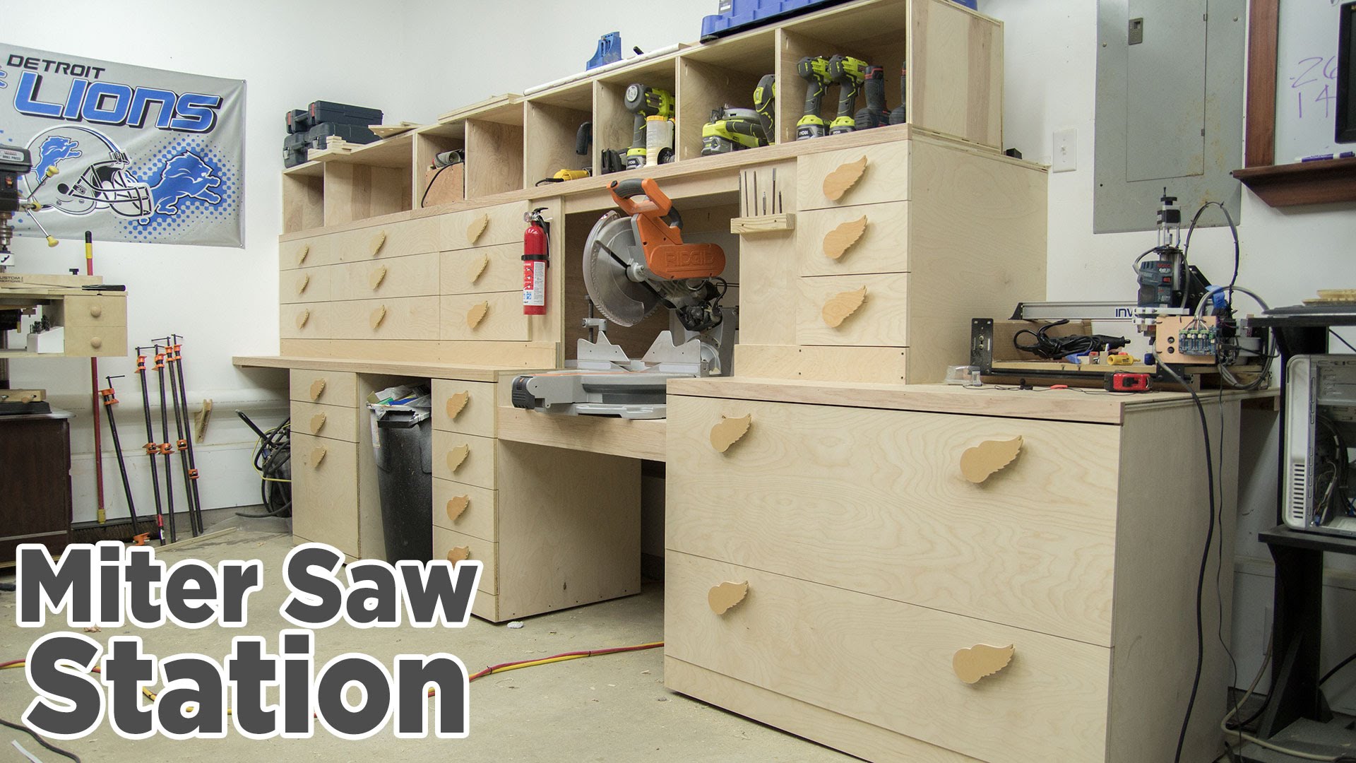 Miter Saw Station Storage Boxes and Drawer Fronts Jays Custom Creations