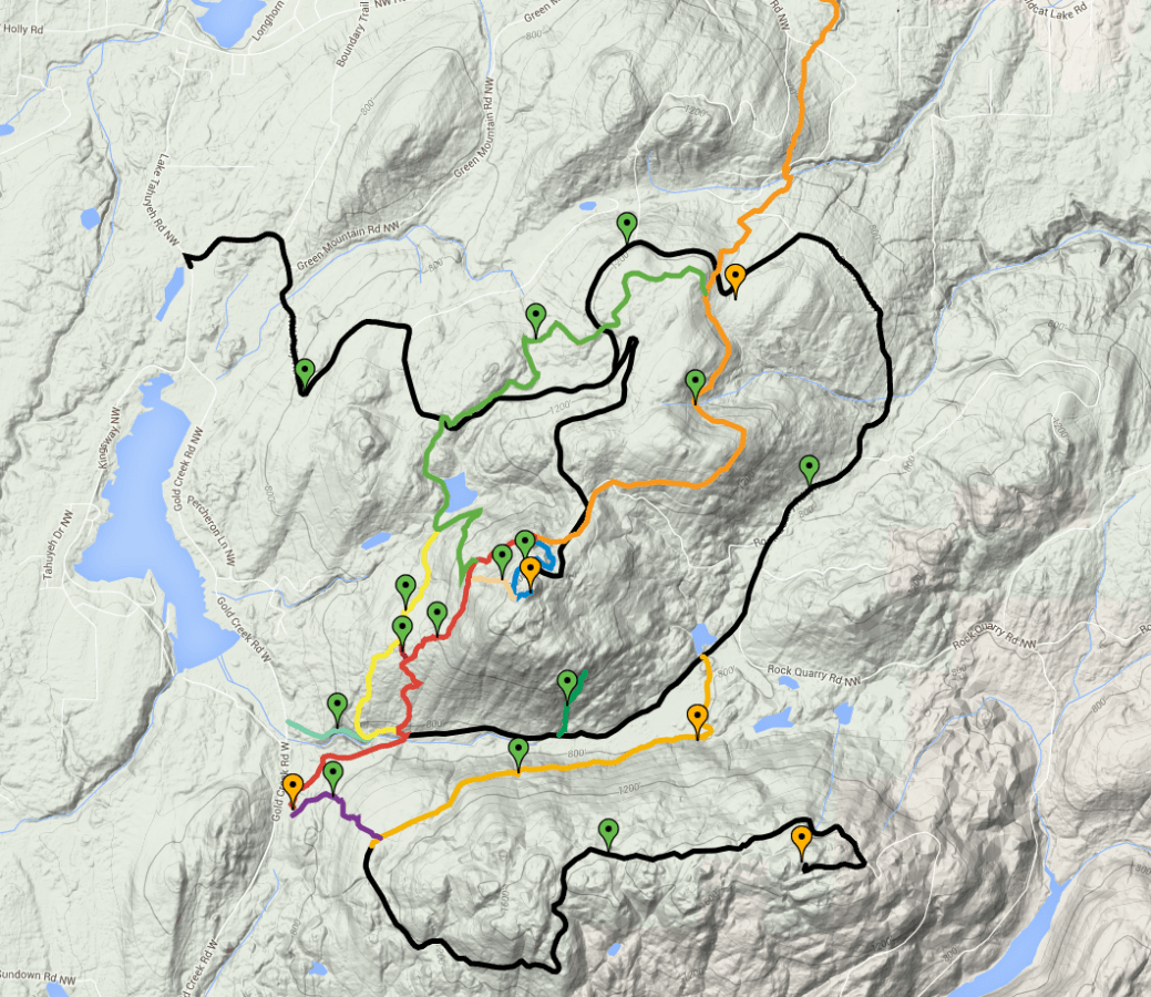 Green Mountain Trail Map The Trails Of Green Mountain
