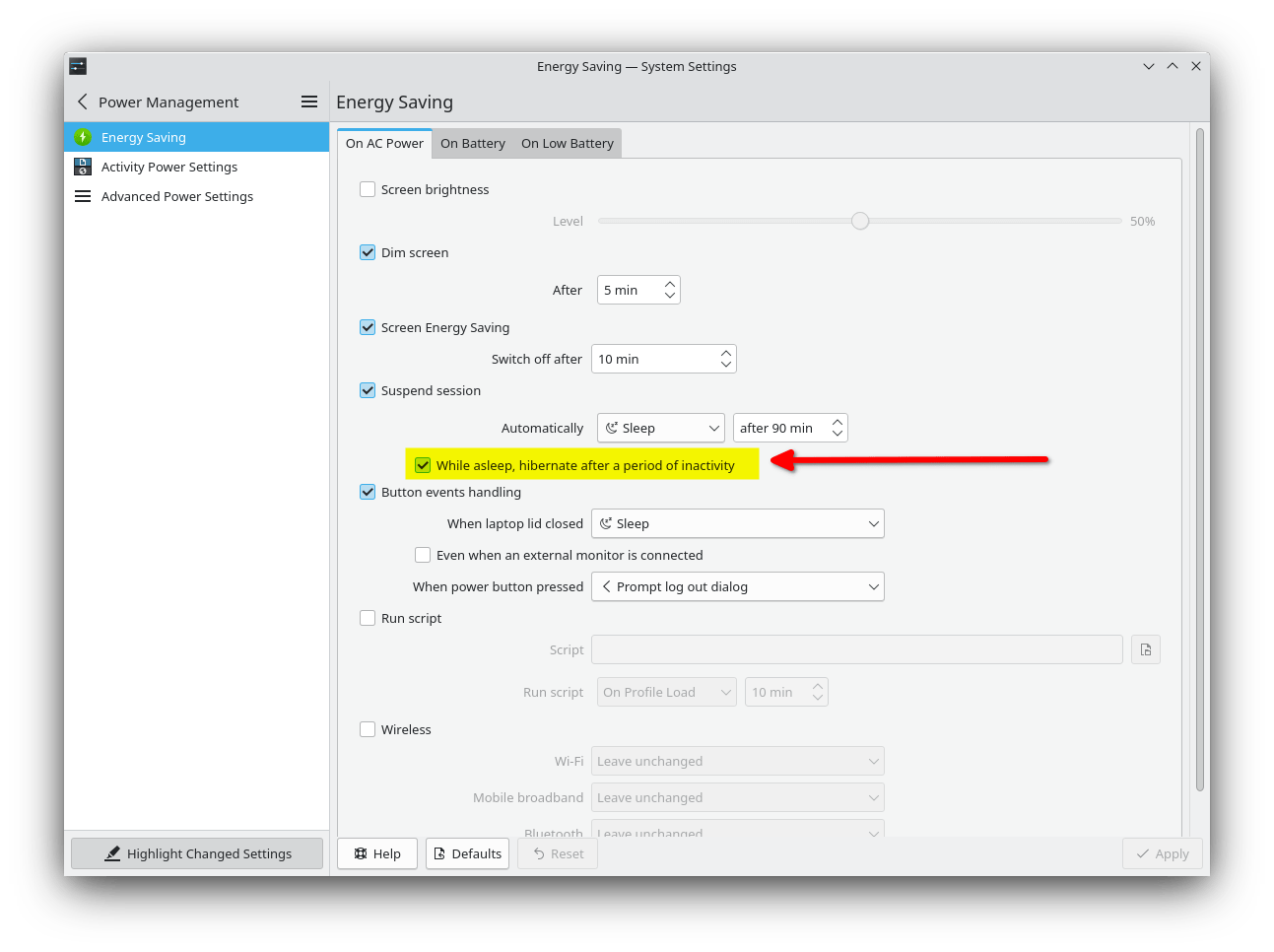 How to set up suspendthenhibernate on a KDE Neon Laptop Jay Tuckey