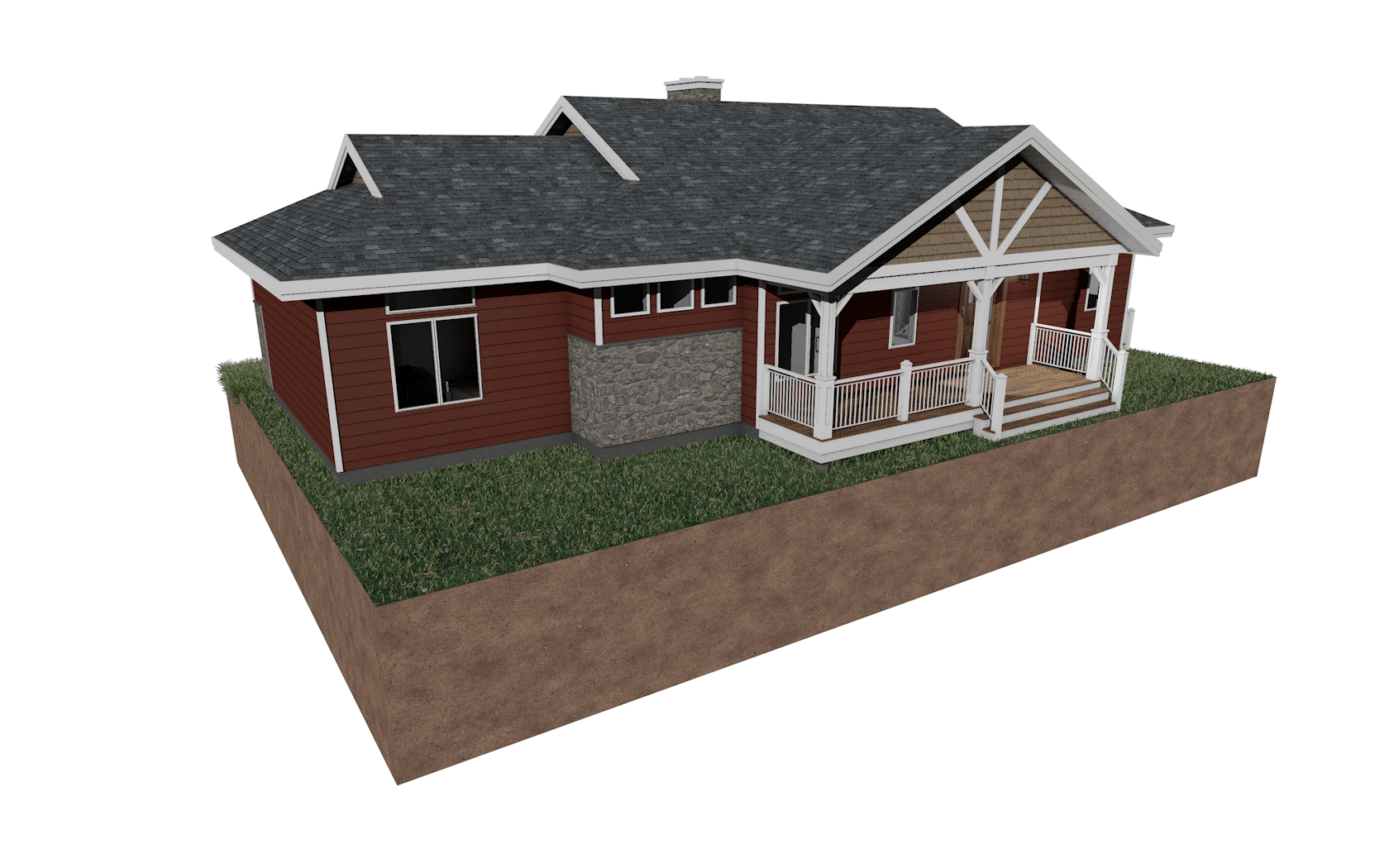 Aldersyde Model Rear Elevation JayWest Country Homes