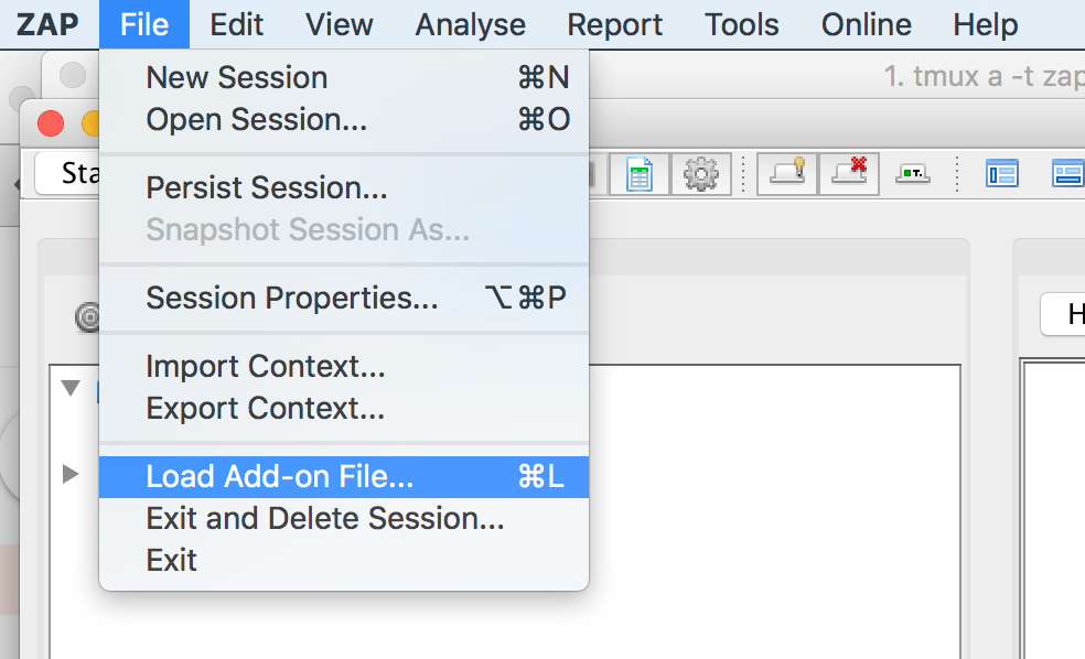 Installation OWASP ZAP HUD
