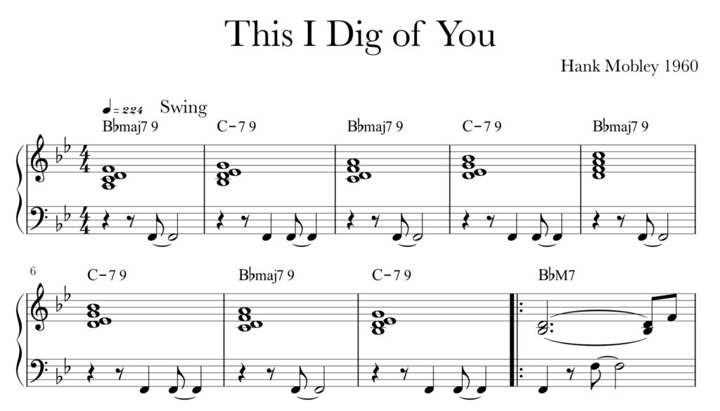 This I Dig Of You Jazz For Piano