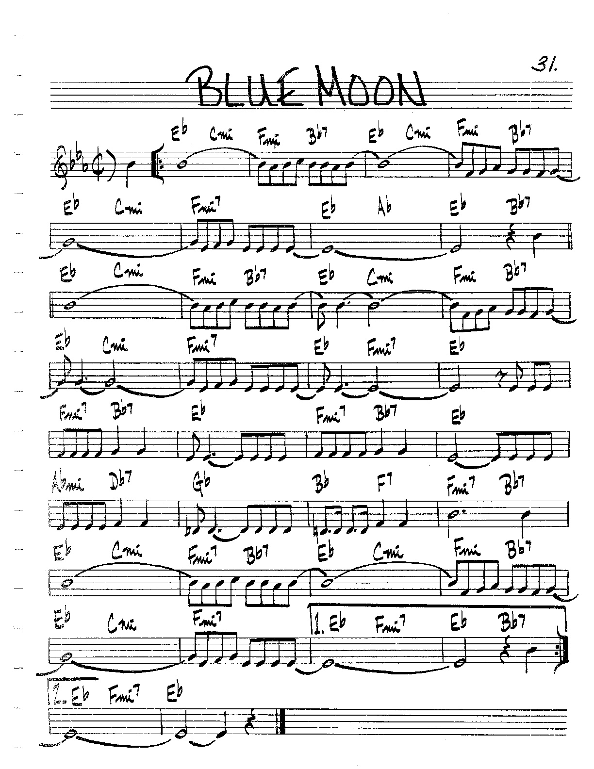 Blue Moon Play Along Backing Track JazzTutorial