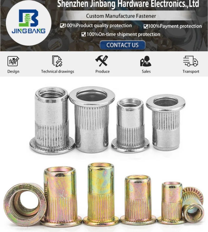 Stainless Steel M16 Hex Countersunk Flat Head Blind Rivet Nut chinabolt