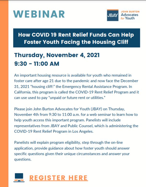 How COVID 19 Rent Relief Funds Can Help Foster Youth Facing the Housing