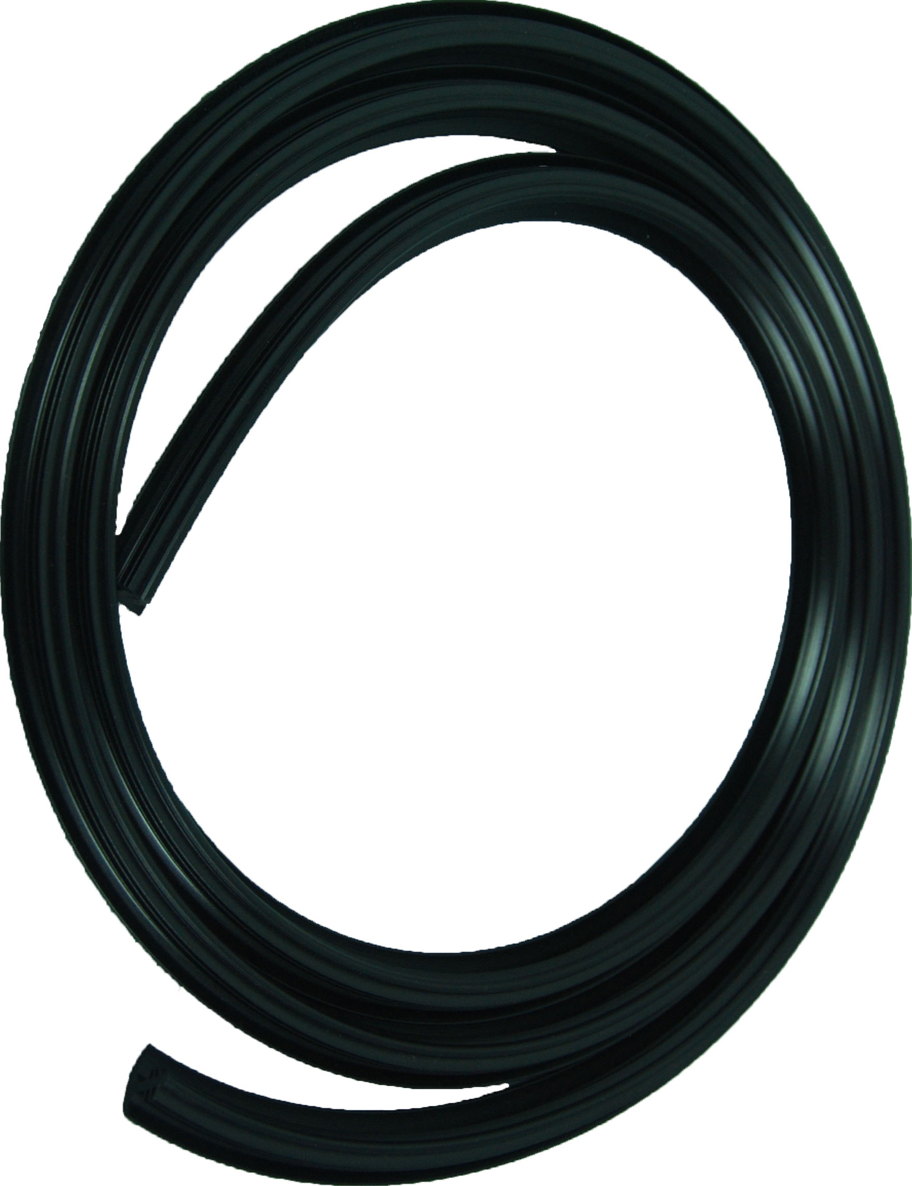 APDTY 140709 Rubber Weatherstrip Front Windshield Wrap Around Molding