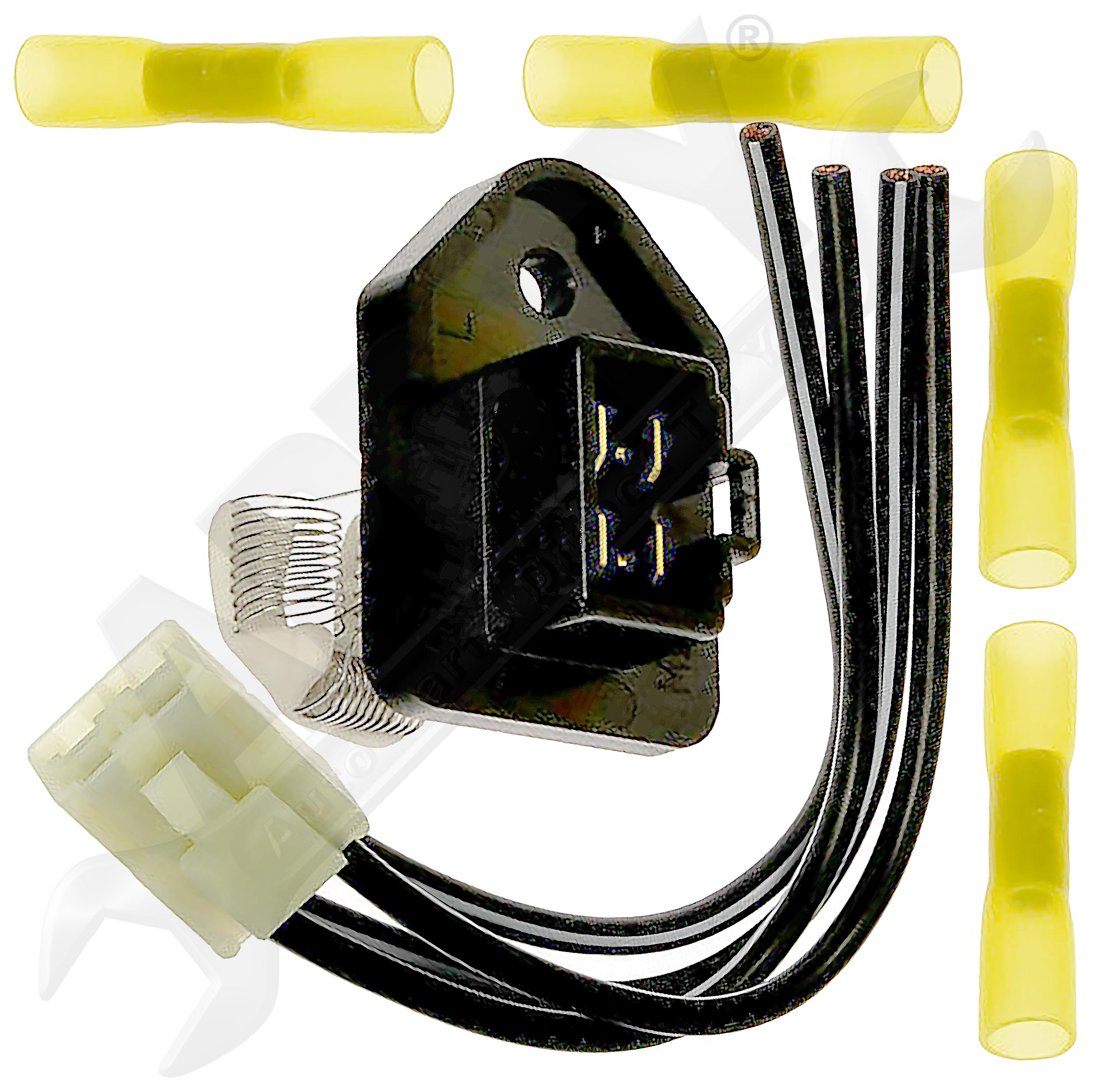 APDTY 141932 Blower Motor Resistor Kit w/ Harness Fits 19871989 Toyota