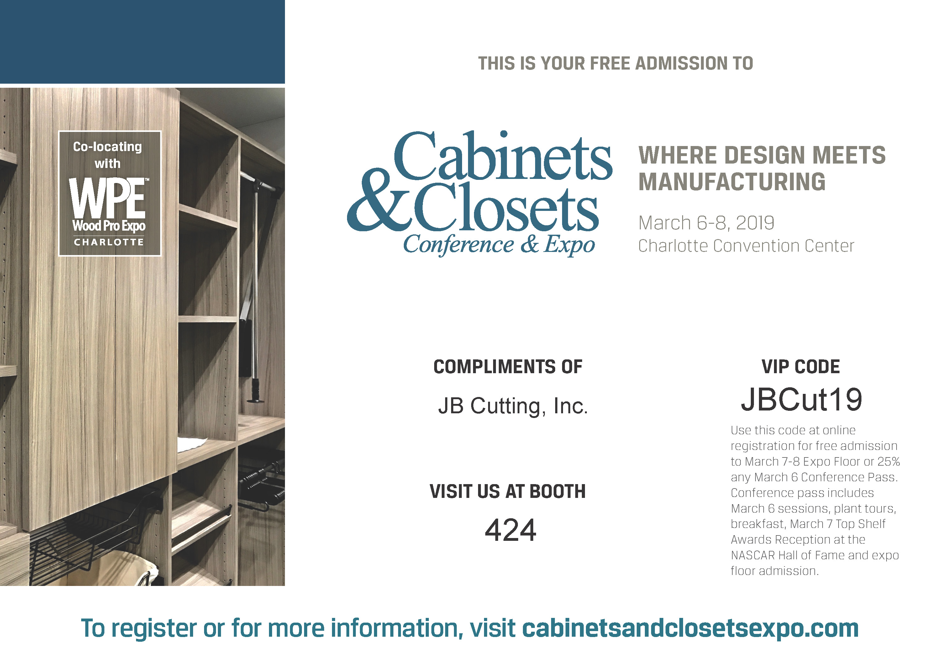 & Closets Conference & Expo 2019 Show Preview JB Cutting