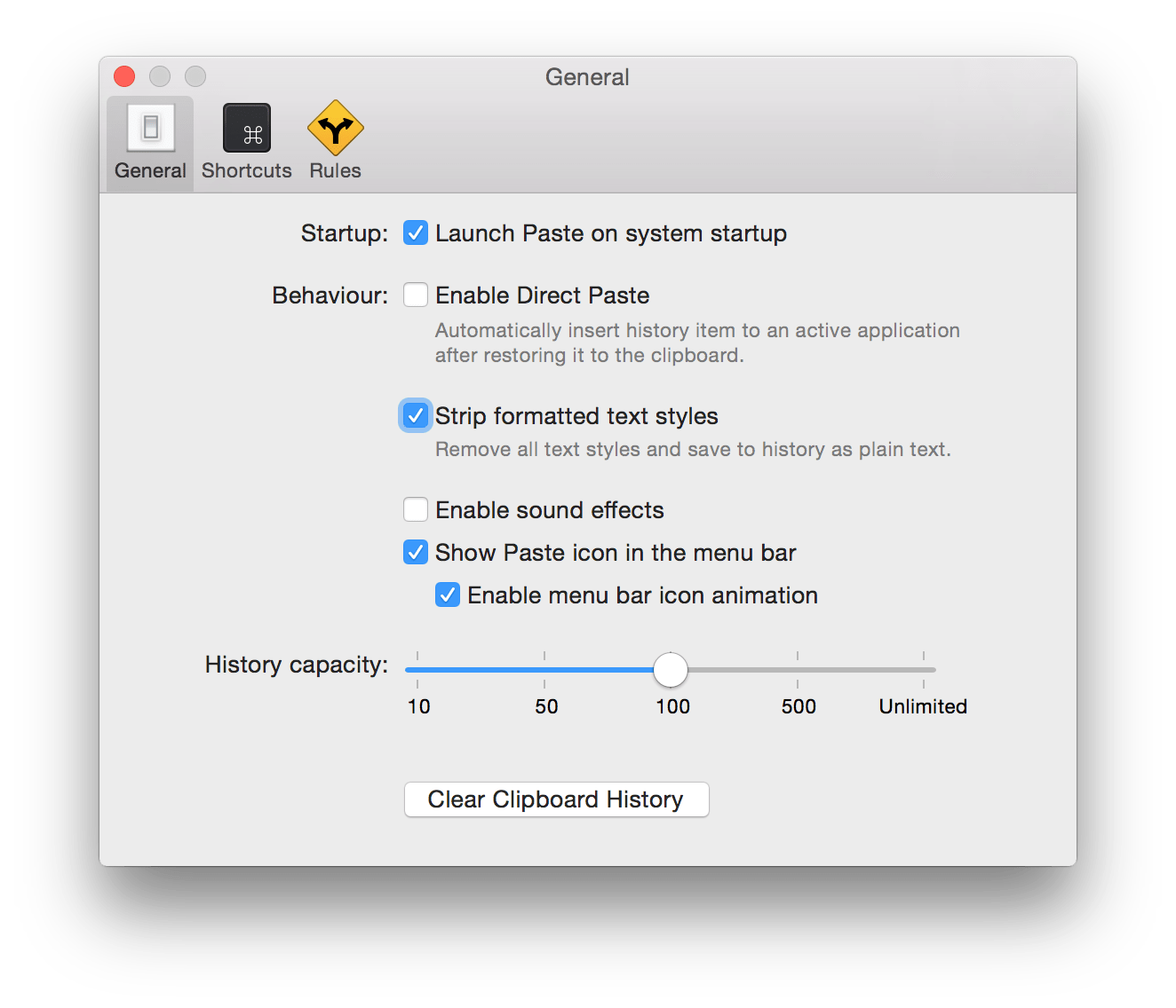 Pasteboard Cleaning on OS X