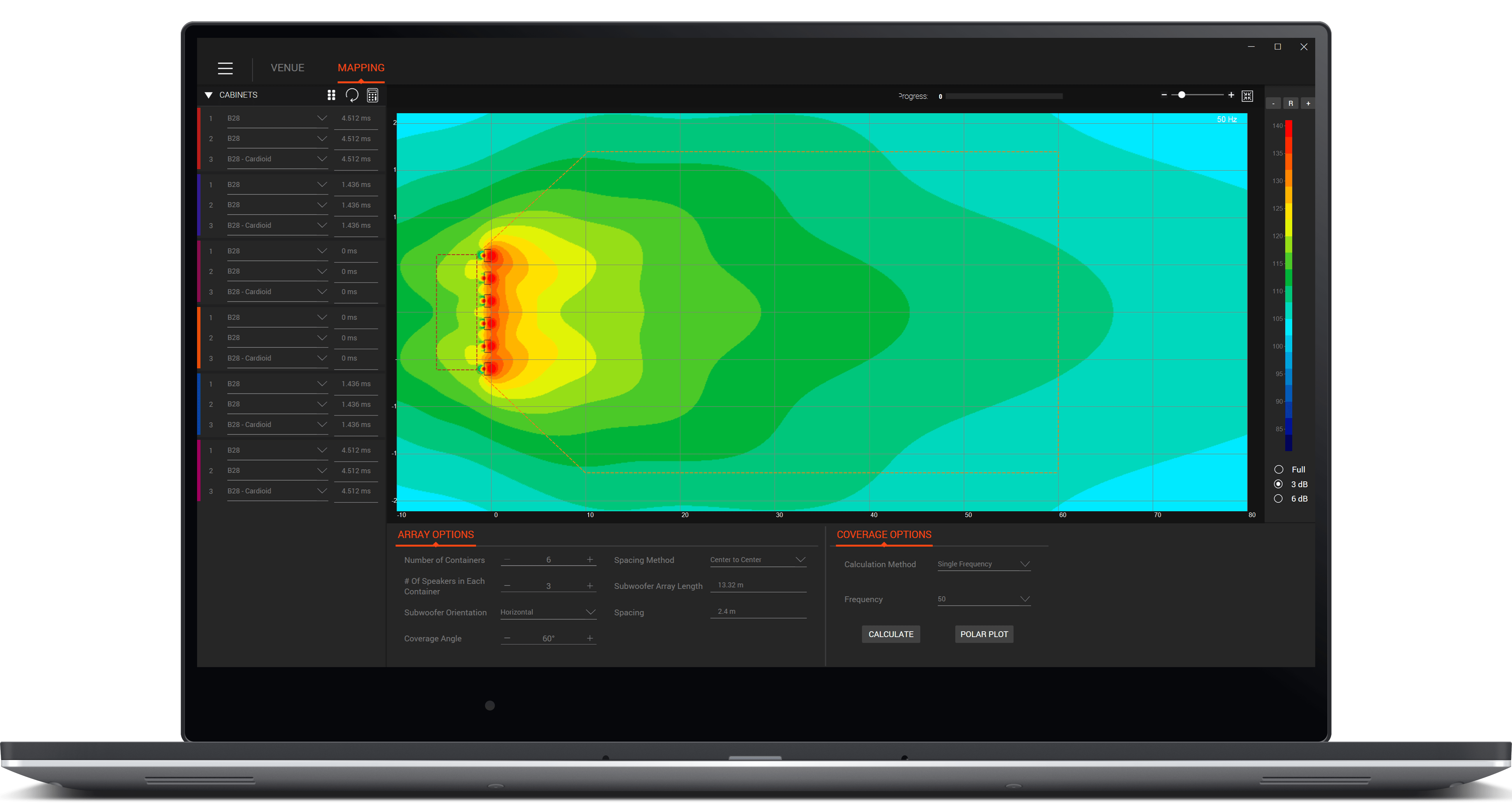 Line Array Calculator III v3.5.0 JBL Professional Loudspeakers
