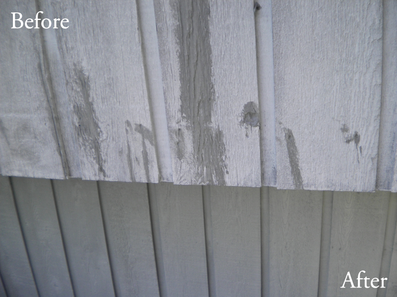 Before and After Up Close Downers Grove, IL Painter J&B Paint