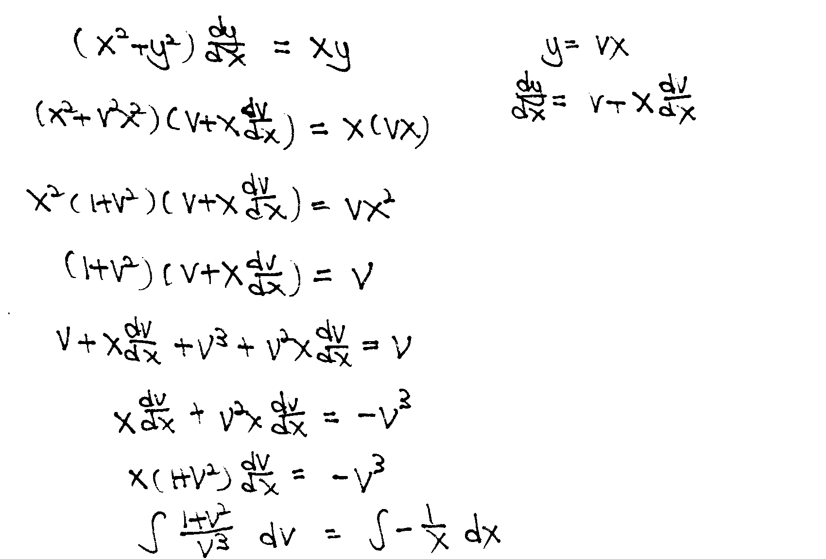 DE By Substitution JCMATH TUITION