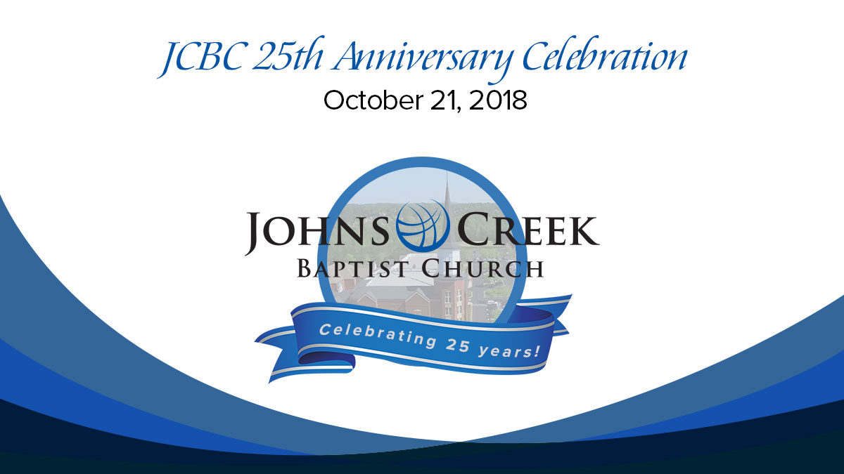 Message "JCBC 25th Anniversary" from Dr. Shaun King Johns Creek