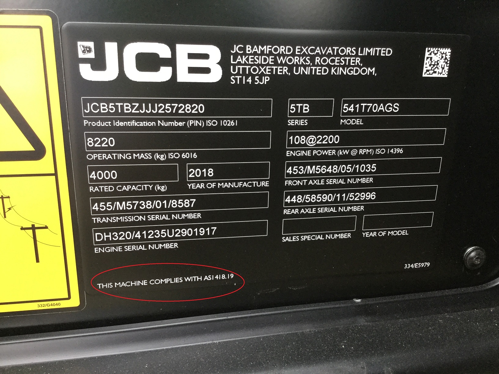 Grey Import Telehandlers JCBCEA