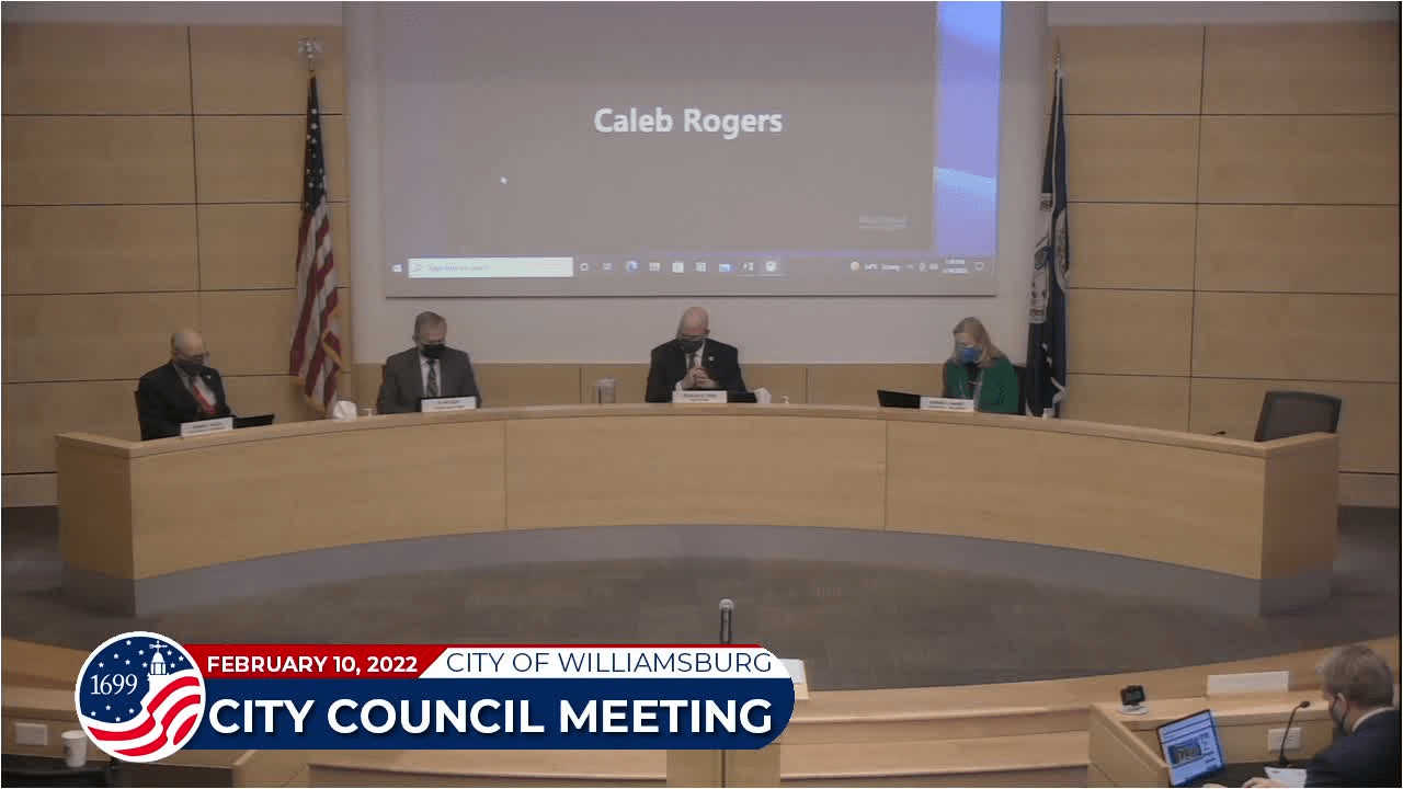 Williamsburg City Council Rebroadcast Feb. 10, 2022