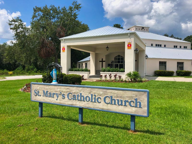 Church Portico for St. Mary's Catholic Church, Macclenny, Fl