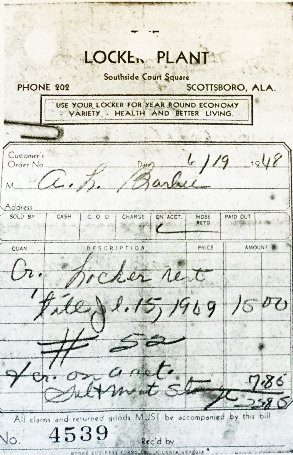 Locker PlantMasonic Building