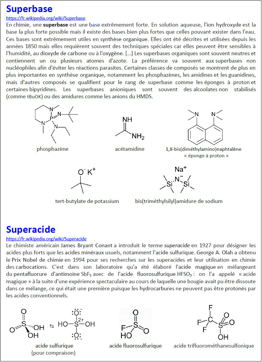 Acide/base (1) Couples Chantiers de Sciences
