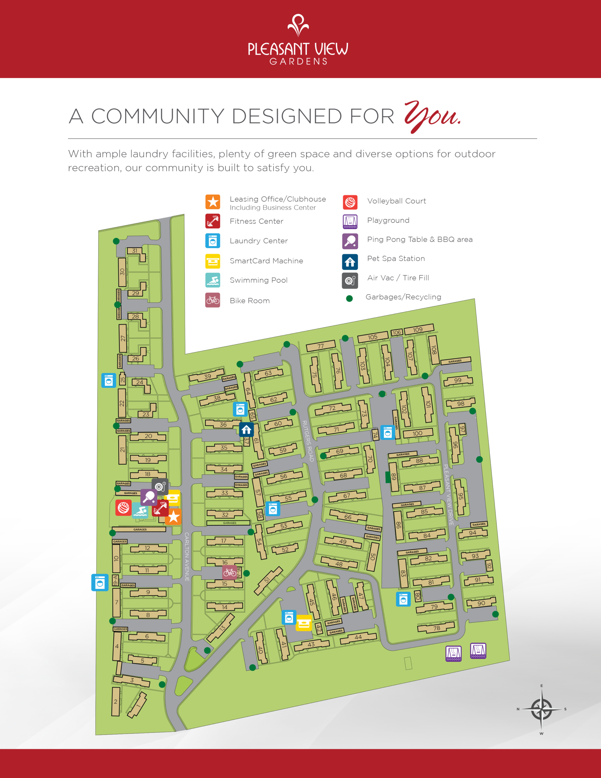 Pleasant View Gardens Official Site Piscataway NJ Apartments For Rent