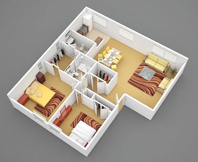 Floor Plans & Pricing of Lancaster Apartments Colebrook Apartments