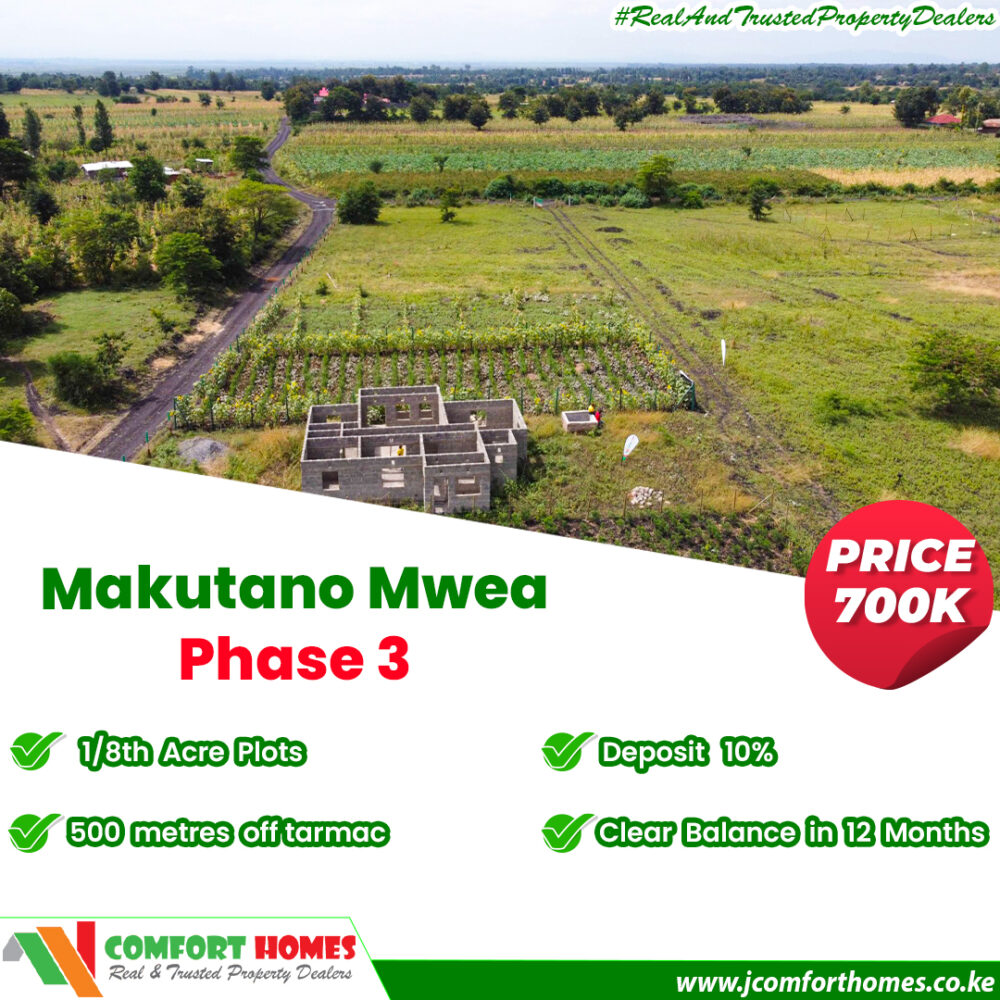 Makutano Mwea Phase 3 Comfort Homes Affordable Prime Plots For Sale