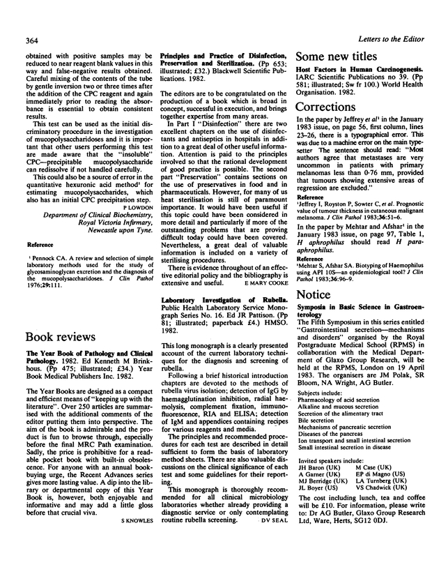 Principles and Practice of Disinfection, Preservation and Sterilization