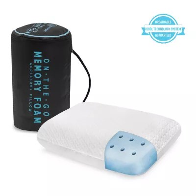 Sensorpedic On The Go Travel Memory Foam Pillow, Color White JCPenney