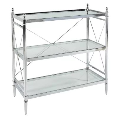 Pinnacle Chrome and Glass Bathroom Shelf, Color Chrome JCPenney