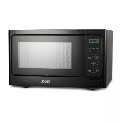 COMMERCIAL CHEF 1.3 Cu. Ft. Countertop Microwave with Digital Display Black Microwave & 10 Power