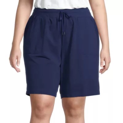 St. John's Bay Womens Mid Rise Bermuda ShortPlus