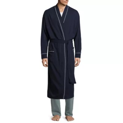 Stafford Waffle One Size Mens Big Long Sleeve Long Length Robe JCPenney