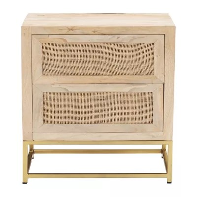 Videra Bedroom Collection 2Drawer Nightstand, Color Gold JCPenney
